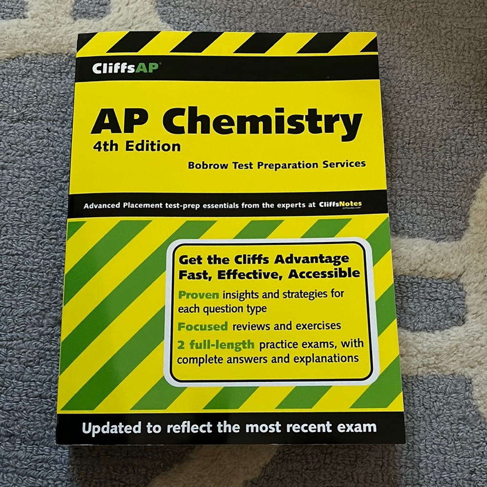 NEW AP Chemistry CliffsAP 4th Edition Review Book